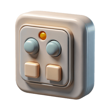 impressive classic Smart Lighting Control Panel Dimmer Transparent Background detailed png