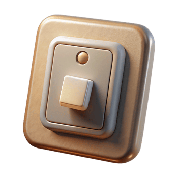 extraordinary creative Smart Lighting Panel with Dimmer Switch Isolated on Transparent Background premium png