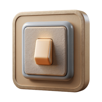 vibrant traditional Smart Lighting Panel with Dimmer Switch Isolated on Transparent Background detailed png