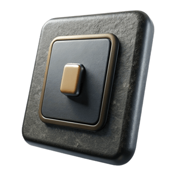 wonderful creative Smart Light Switch Black Off Position Isolated high resolution png