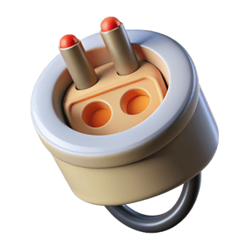 stunning contemporary Smart Plug with Power Indicator Light Isolated Element professional png