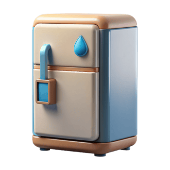 beautiful contemporary Smart Refrigerator Dispensing Water Cutout high resolution png