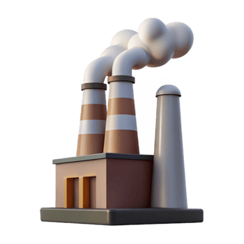 wonderful abstract Smoke Stack Factory Silhouette Transparent high quality png