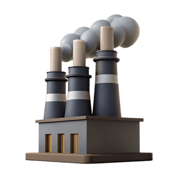 impressive abstract Smoke Stack Factory Silhouette Transparent authentic png