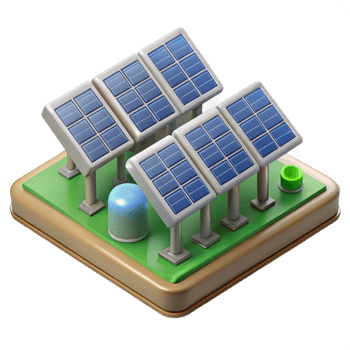 magnificent minimalist Solar Panels Farm Aerial View Transparent png