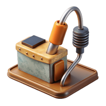 magnificent modern Soldering Station with Iron and Stand Cutout professional png