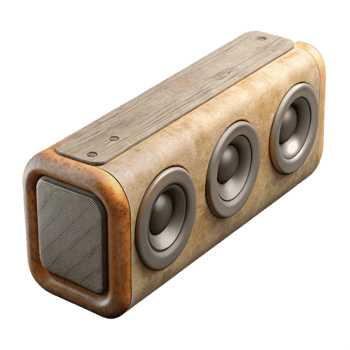 elegant artistic Soundbar with Subwoofer Isolated Element professional png