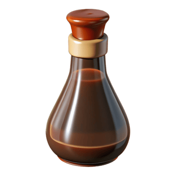 beautiful creative Soy Sauce Bottle Isolated on Transparent Background high resolution png