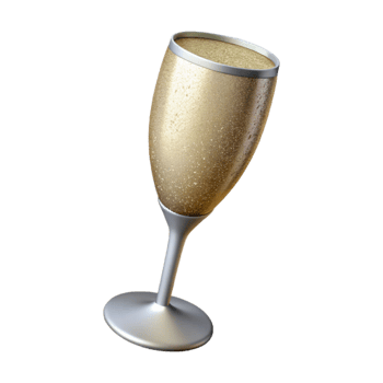 impressive creative Sparkling Champagne Glass New Years Eve Cutout professional png