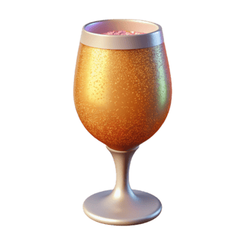 beautiful rustic Sparkling Cider Glass New Years Eve Cutout png
