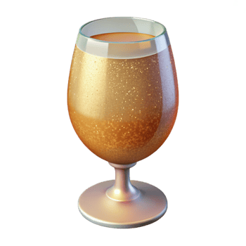 elegant vintage Sparkling Cider Glass New Years Eve Cutout png
