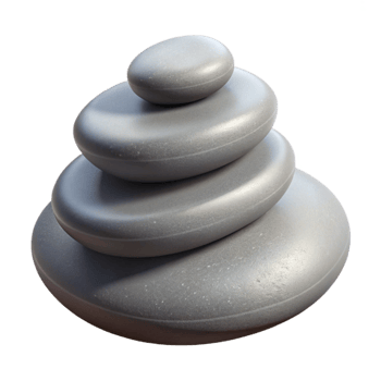elegant modern Spa Stones Smooth Texture Isolated Element professional png