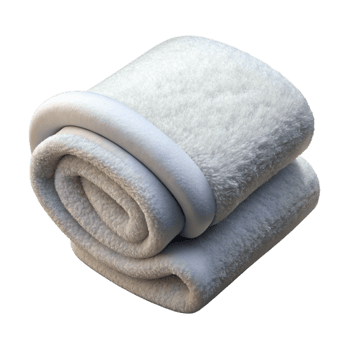 vibrant creative Spa Towel Folded White and Fluffy Cutout Transparent Background exclusive png