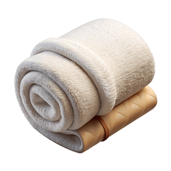 stunning modern Spa Towel Folded White and Fluffy Cutout Transparent Background genuine png