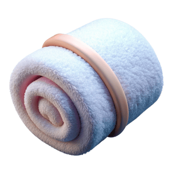 impressive modern Spa Towel Isolated with Fluffy Texture genuine png