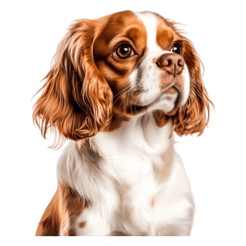 Cute and Adorable Cavalier King Charles Spaniel Portrait closeup png