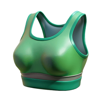 beautiful creative Sports Bra Green Crop Top Cutout authentic png