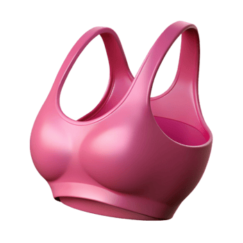 elegant contemporary Sports Bra Pink Isolated Cutout original png