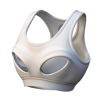 extraordinary modern Sports Bra White Racerback Cutout Transparent Background png