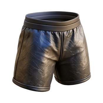 impressive modern Sports Shorts Black Color Isolated authentic png