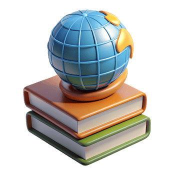 magnificent abstract Stack of Books with Bookmark Isolated high quality png