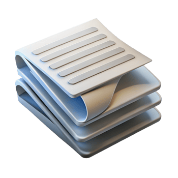 magnificent traditional Stack of Papers Top Angle Transparent professional png