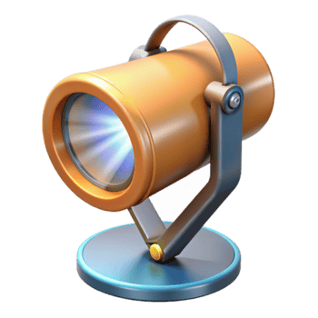 wonderful minimalist Stage Spotlight Bright Beam Transparent Background genuine png