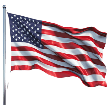American flag waving in the wind red white blue colors png