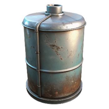 vibrant abstract Storage Tank Cylindrical Metal Transparent Background genuine png