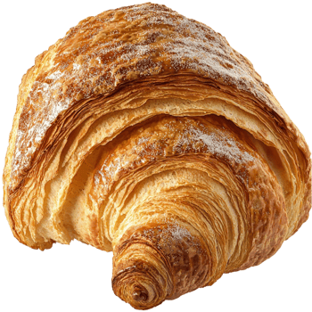 Flaky golden croissant crisp layers a buttery inside png
