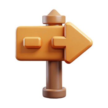 vibrant contemporary Street Sign with Arrow Direction Isolated genuine png