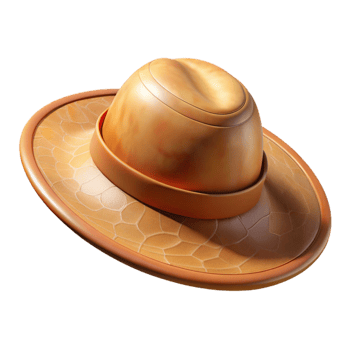 magnificent traditional Sun Hat Wide Brim Isolated premium png