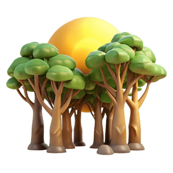 stunning vintage Sunlight Through Trees Isolated high quality png