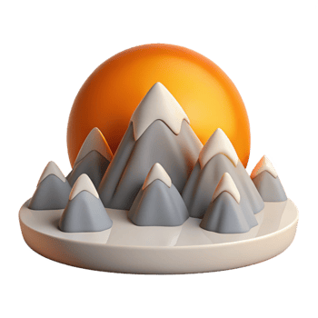 extraordinary traditional Sunrise Over Mountain Range Cutout original png