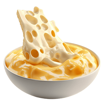 Creamy macaroni cheese a slice of melted cheese png