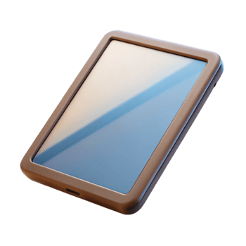 beautiful modern Tablet with Blank Screen Angled View Transparent Background genuine png