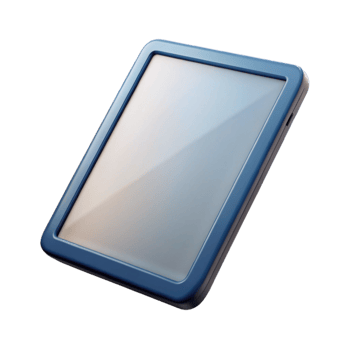 stunning classic Tablet with Blank Screen Angled View Transparent Background png