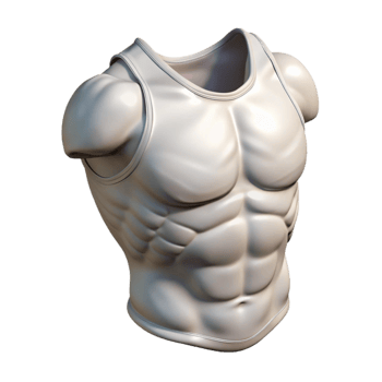 impressive creative Tank Top White Muscle Fit Isolated Cutout professional png
