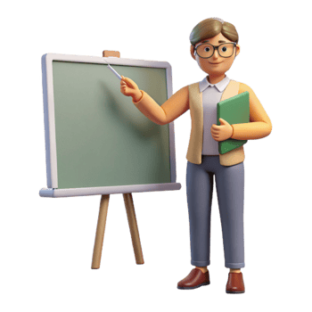 wonderful modern Teacher Using Interactive Whiteboard Cutout original png
