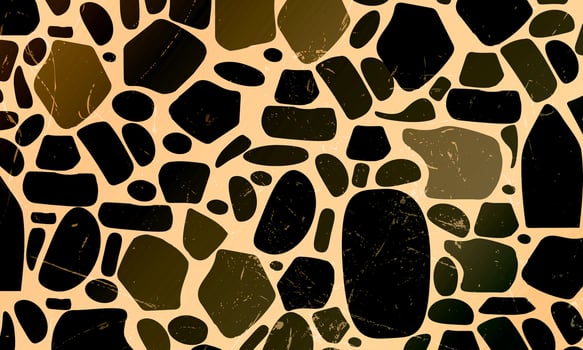 Stones wall paving pattern. retro style dark vintage background. vector