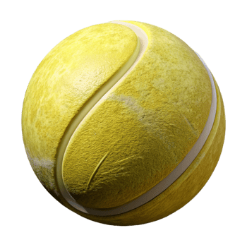 wonderful rustic Tennis Ball Yellow Fuzzy Isolated Element high resolution png