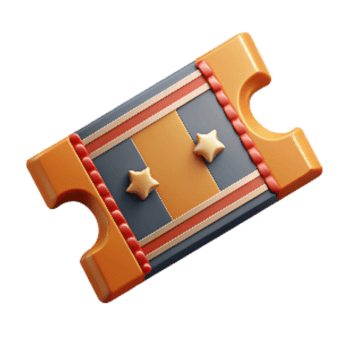 impressive artistic Theater Tickets Admit One Cutout premium png