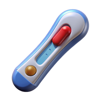 serene vintage Thermometer Digital Temperature Reading Transparent Background authentic png