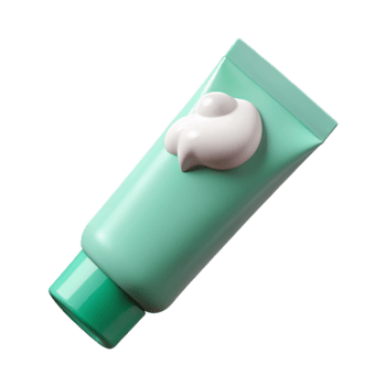 extraordinary abstract Toothpaste Tube White Mint Flavored Isolated Element high resolution png