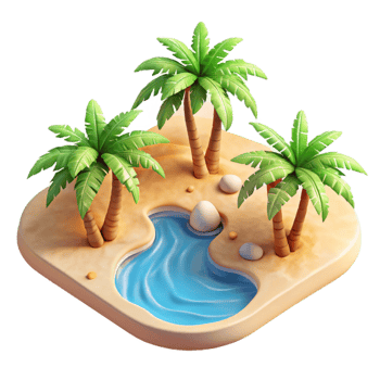 impressive classic Top Down View of Winding River Transparent Background original png