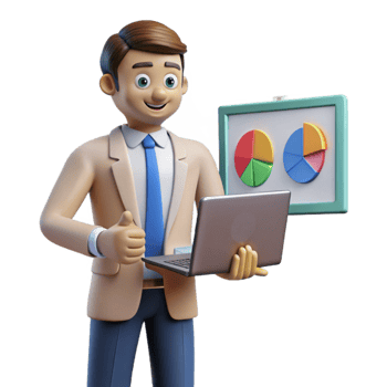 magnificent creative Top View of Workspace with Laptop and Phone Isolated Element professional png