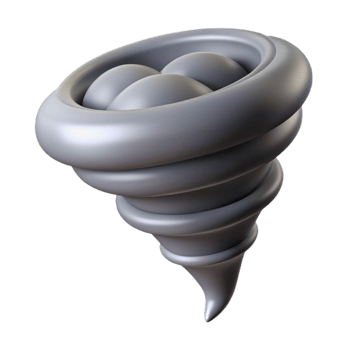 vibrant creative Tornado Funnel Cloud Grey Destructive Isolated authentic png