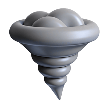 wonderful abstract Tornado Funnel Cloud Grey Destructive Isolated high quality png