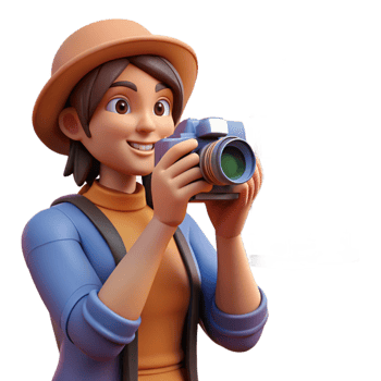 impressive modern Tourist Taking Photo City Landmark Transparent Background original png