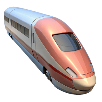 elegant creative Train High Speed Train Side View Isolated original png